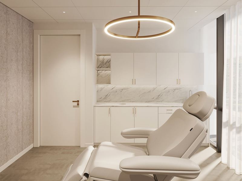 Treatment room skin select