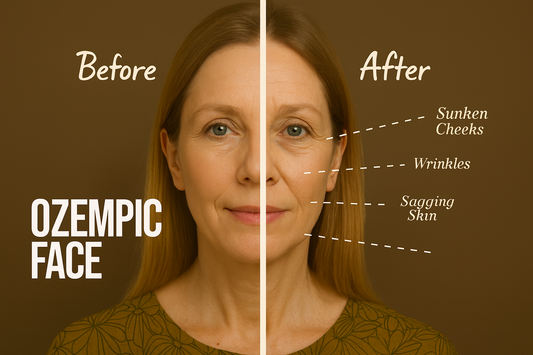 before and after volume loss on face